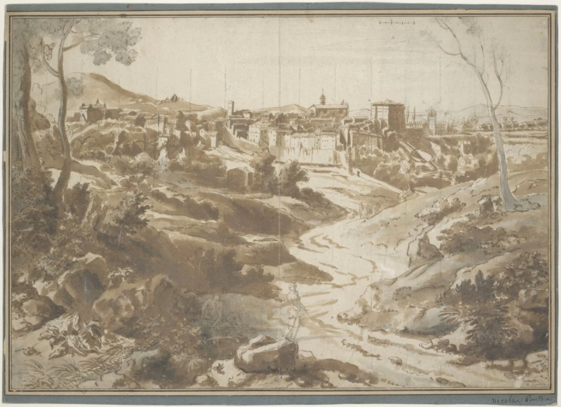 Veduta di Vignanello nella Campagna Romana